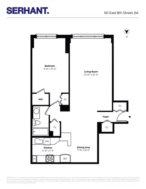 60 E 8th St #6A, New York, NY 10003