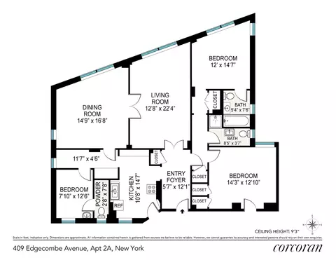 409 Edgecombe Ave #2A, New York, NY 10032