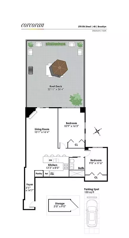 270 5th St #4B, Brooklyn, NY 11215