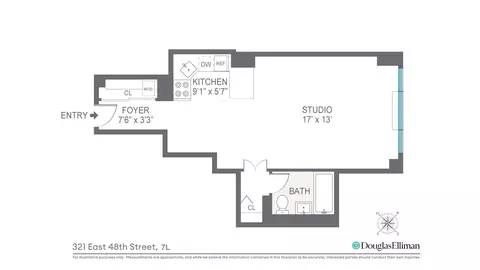 321 E 48th St #7L, New York, NY 10017