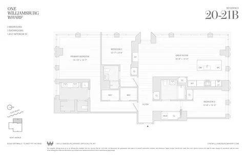 480 Kent Ave #21B, Brooklyn, NY 11249