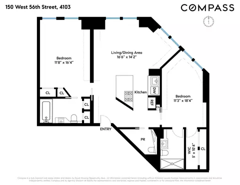 150 W 56th St #4103, New York, NY 10019