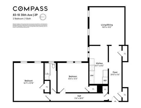 83-10 35th Ave #2P, New York City, NY 11372