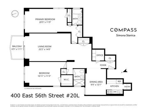400 E 56th St #20L, New York, NY 10022