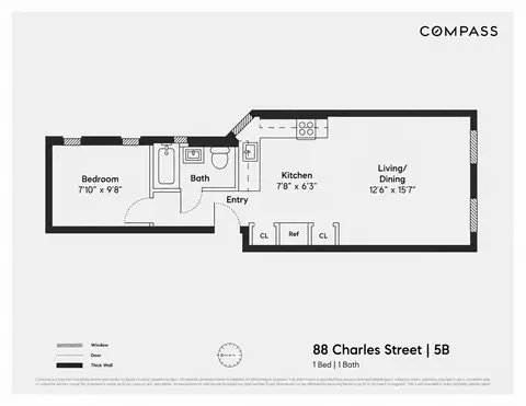 88 Charles St #5B, New York, NY 10014