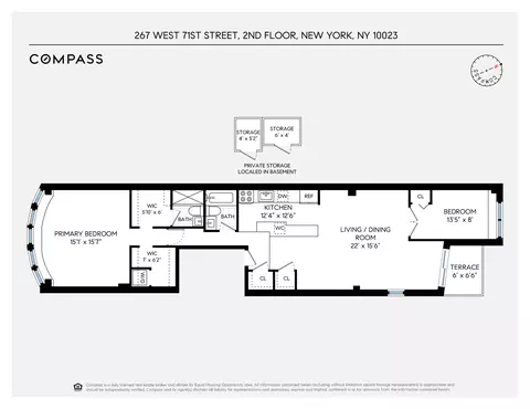 267 W 71st St #2FR, New York, NY 10023