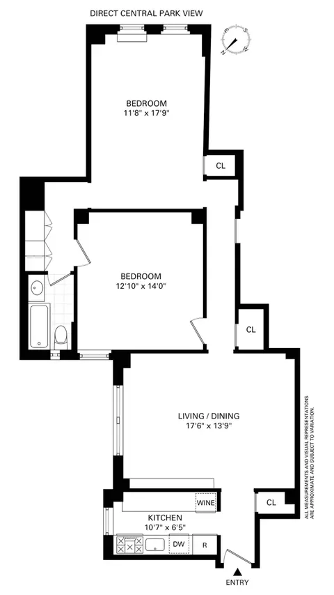 415 Central Park W #2C, New York, NY 10025