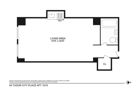 45 Tudor City Pl #1019, New York, NY 10017