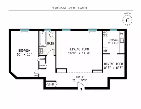 78 8th Ave #1E, Brooklyn, NY 11215
