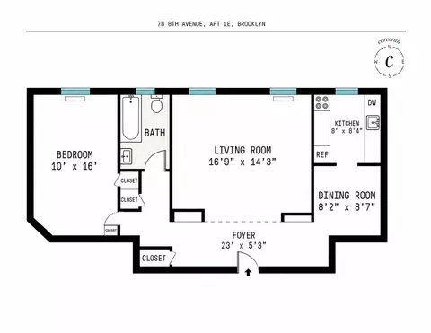 78 8th Ave #1E, Brooklyn, NY 11215