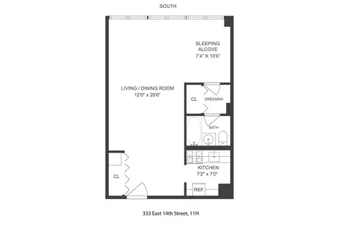 333 E 14th St #11H, New York, NY 10003