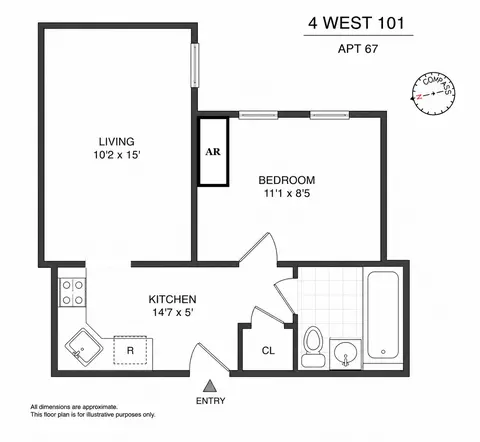4 W 101st St #67, New York, NY 10025