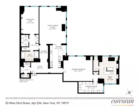 53 W 53rd St #23A, New York, NY 10019
