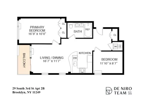 29 S 3rd St #2B, Brooklyn, NY 11249