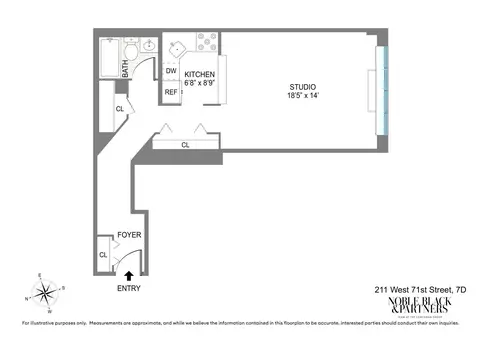 211 W 71st St #7D, New York, NY 10023