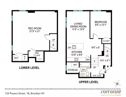 134 Powers St #1B, Brooklyn, NY 11211