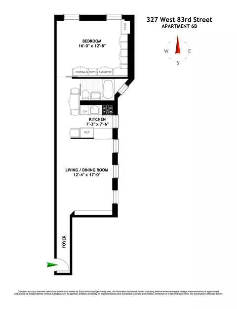 327 W 83rd St #6B, New York, NY 10024