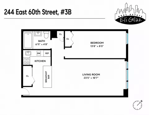 244 E 60th St #3B, New York, NY 10022