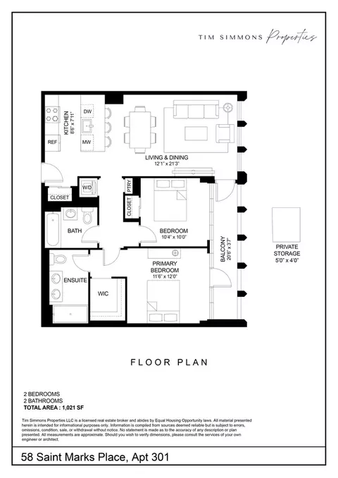 58 St Marks Pl #301, Brooklyn, NY 11217