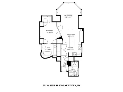 301 W 57th St #39-E, New York, NY 10019