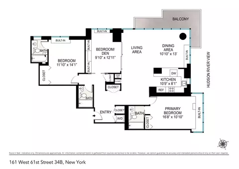 161 W 61st St #34B, New York, NY 10023