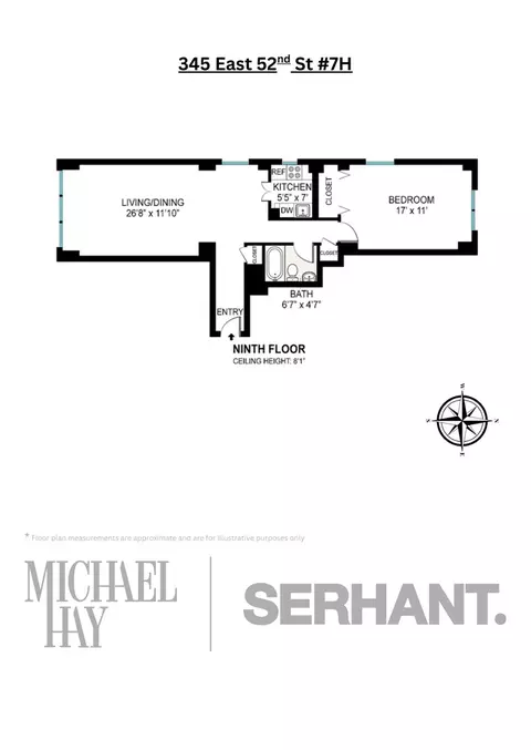 345 E 52nd St #7H, New York, NY 10022