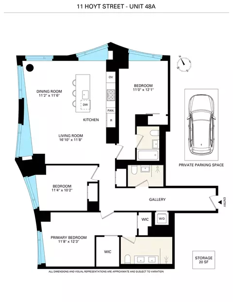 11 Hoyt St #48A, Brooklyn, NY 11201
