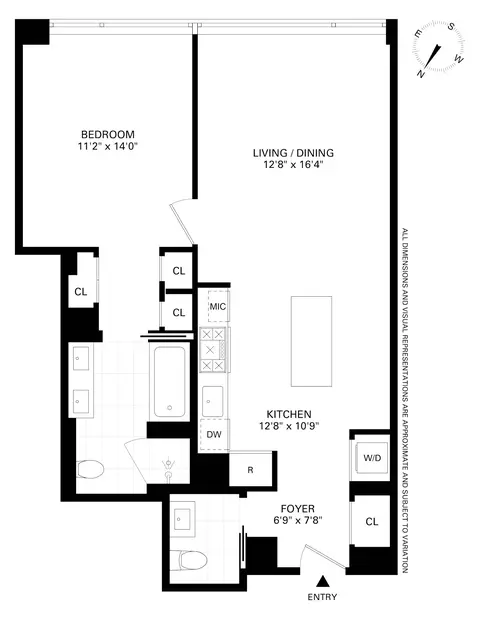 611 W 56th St #5B, New York, NY 10019