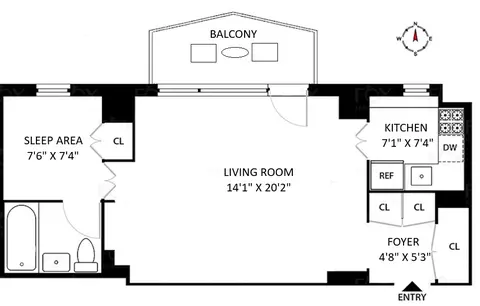 80 Central Park W #4G, New York, NY 10023