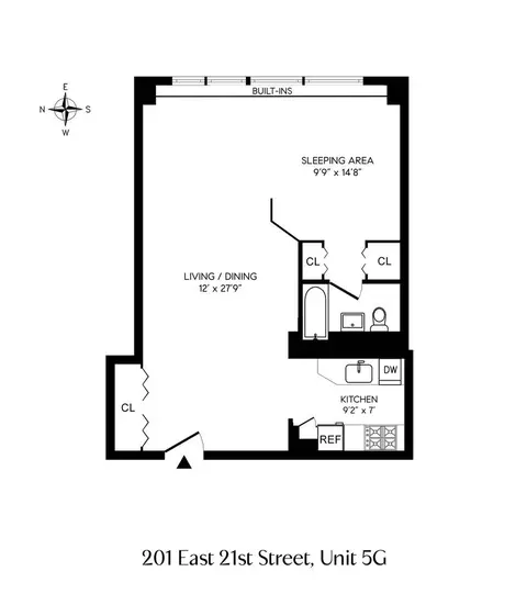 201 E 21st St #5G, New York, NY 10010