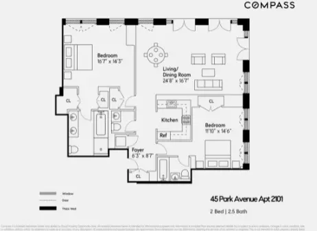45 Park Ave #2101, New York, NY 10016