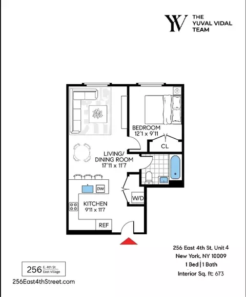 256 E 4th St #4, New York, NY 10009