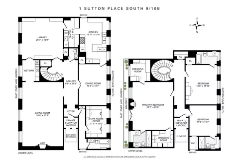 1 Sutton Pl S #9/10B, New York, NY 10022