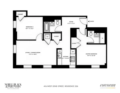 416 W 52nd St #526, New York, NY 10019