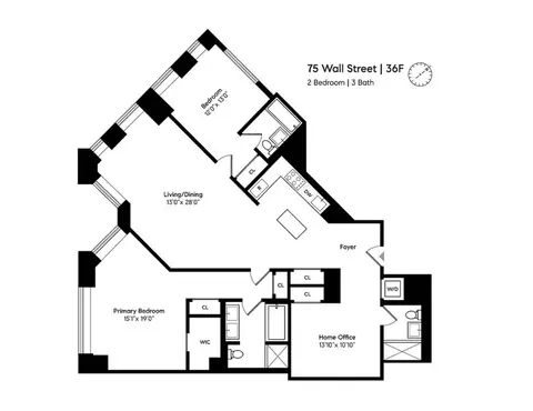75 Wall St #36F, New York, NY 10005