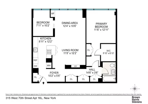 315 W 70th St #16L, New York, NY 10023