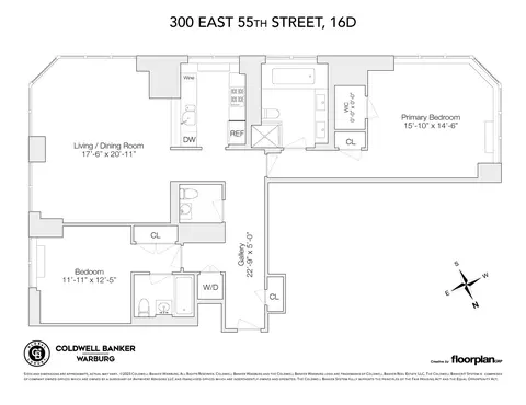 300 E 55th St #16D, New York, NY 10022