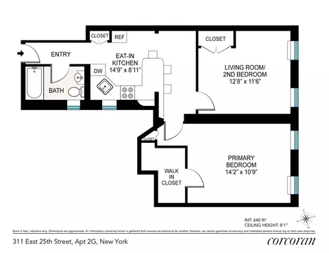 311 E 25th St #2G, New York, NY 10010