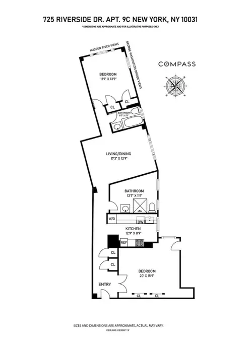 725 Riverside Dr #9C, New York, NY 10031