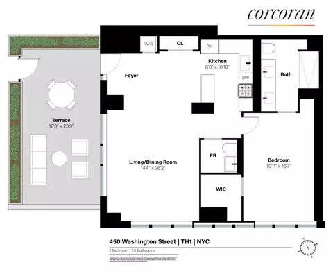 450 Washington St #TH1, New York, NY 10013