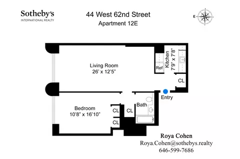 44 W 62nd St #12E, New York, NY 10023