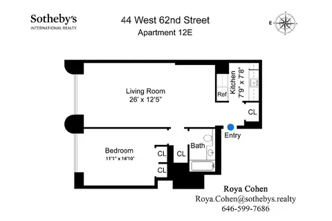 44 W 62nd St #12E, New York, NY 10023