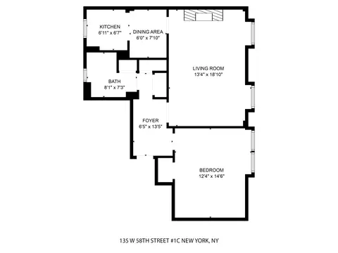 135 W 58th St #1-C, New York, NY 10019