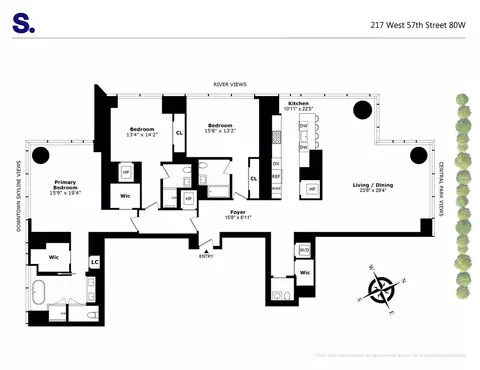 217 W 57th St #80W, New York, NY 10019