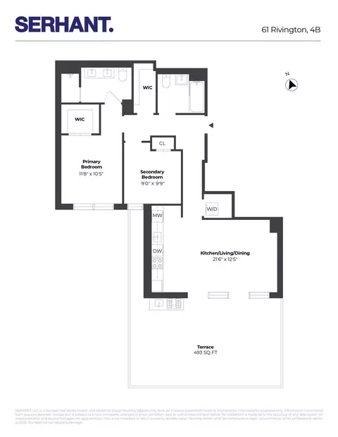 61 Rivington St #4B, New York, NY 10002