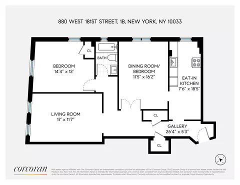 880 W 181st St #1B, New York, NY 10033