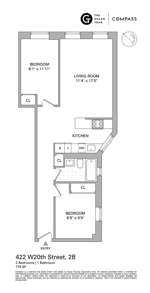 422 W 20th St #2B, New York, NY 10011