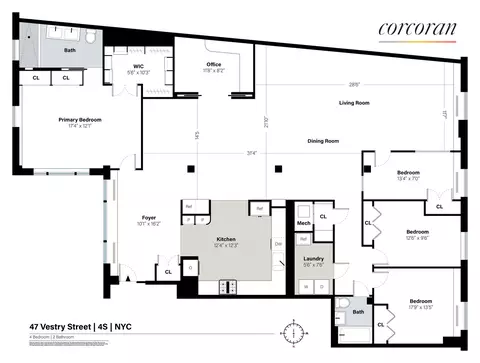 47 Vestry St #4S, New York, NY 10013