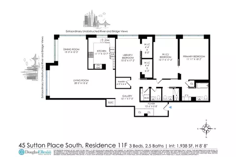 45 Sutton Pl S #11F, New York, NY 10022