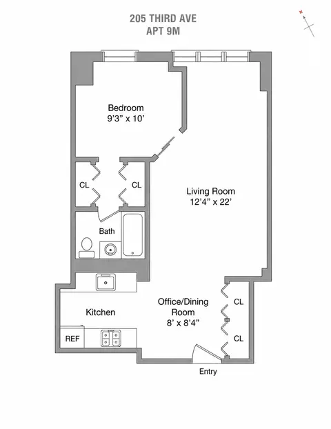 205 3rd Ave #9M, New York, NY 10003